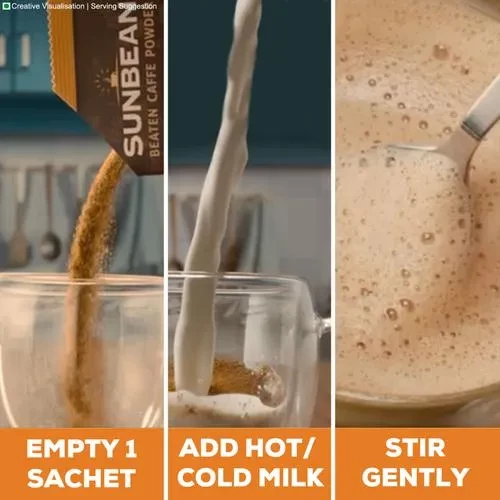 Sunbean   Beaten Caffe Powder - Creamy & Frothy Coffee In An Instant, 120 g (10 Sachets x 12 g each)-7.webp